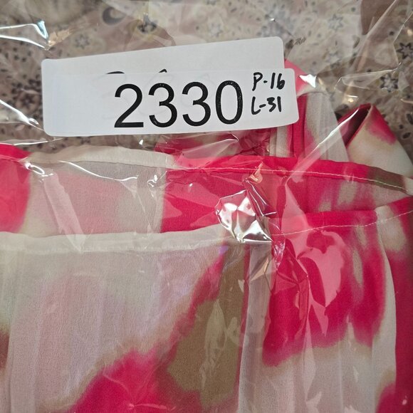 Pleated Floral Top Crochet Details & 3/4 Sleeves boho hippie core fairycore - Picture 6 of 6